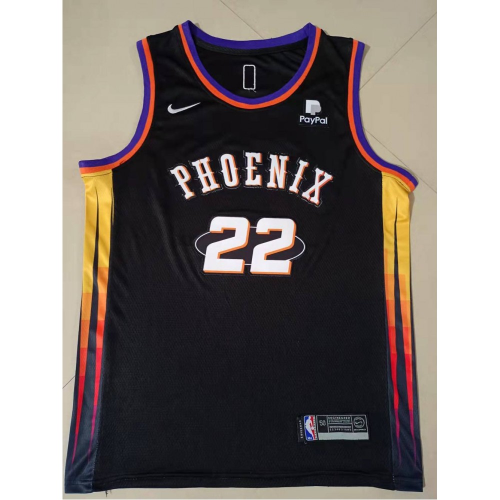 Camiseta Deandre Ayton #22 Phoenix Suns 2022 Edición 75 Aniversario City Edition Negro Camiseta Deandre Ayton #22 Phoenix Suns 2022 Edición 75 Aniversario City Edition Negro
