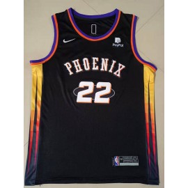 Camiseta Deandre Ayton #22 Phoenix Suns 2022 Edición 75 Aniversario City Edition Negro