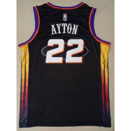 Camiseta Deandre Ayton #22 Phoenix Suns 2022 Edición 75 Aniversario City Edition Negro Camiseta Deandre Ayton #22 Phoenix Suns 2022 Edición 75 Aniversario City Edition Negro