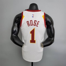 Camiseta Derrick Rose #1 Cleveland Cavaliers Blanco Camiseta Derrick Rose #1 Cleveland Cavaliers Blanco