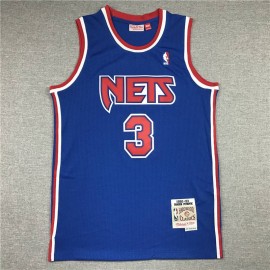 Camiseta Dražen Petrović #3 Brooklyn Nets Clásico Edition Azul