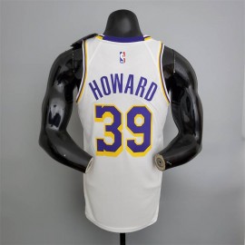 Camiseta Dwight Howard #39 Los Angeles Lakers Cuello Redondo Blanco Camiseta Dwight Howard #39 Los Angeles Lakers Cuello Redondo Blanco