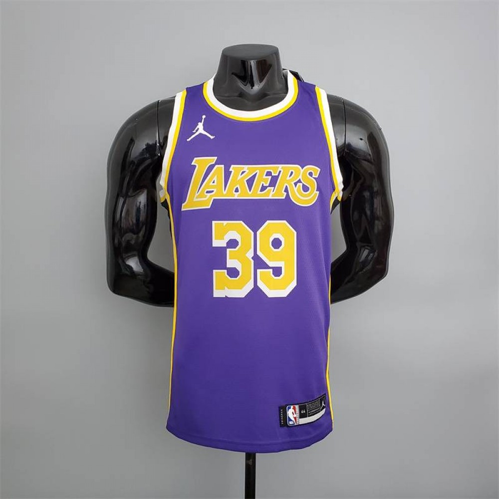 Camiseta Dwight Howard #39 Los Angeles Lakers Cuello Redondo Púrpura Camiseta Dwight Howard #39 Los Angeles Lakers Cuello Redondo Púrpura