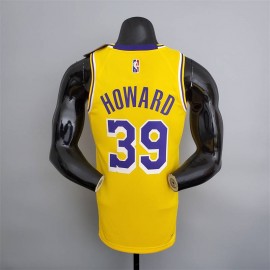 Camiseta Dwight Howard #39 Los Angeles Lakers Edición 75 Aniversario Amarillo Camiseta Dwight Howard #39 Los Angeles Lakers Edición 75 Aniversario Amarillo