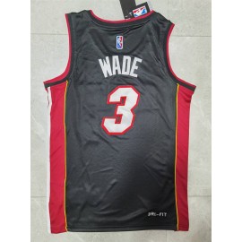 Camiseta Dwyane Wade #3 Miami Heat Edición 75 Aniversario Icon Nuevo Negro Camiseta Dwyane Wade #3 Miami Heat Edición 75 Aniversario Icon Nuevo Negro