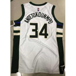 Camiseta Giannis Antetokounmpo #34 Milwaukee Bucks Icon Nuevo Blanco Camiseta Giannis Antetokounmpo #34 Milwaukee Bucks Icon Nuevo Blanco