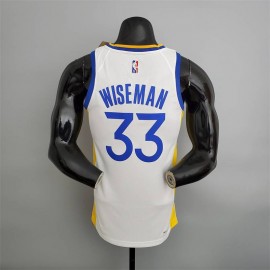 Camiseta James Wiseman #33 Golden State Warriors Edición 75 Aniversario Blanco Camiseta James Wiseman #33 Golden State Warriors Edición 75 Aniversario Blanco