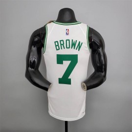 Camiseta Jaylen Brown #7 Boston Celtics 75 Aniversario Icon Nuevo Blanco Camiseta Jaylen Brown #7 Boston Celtics 75 Aniversario Icon Nuevo Blanco