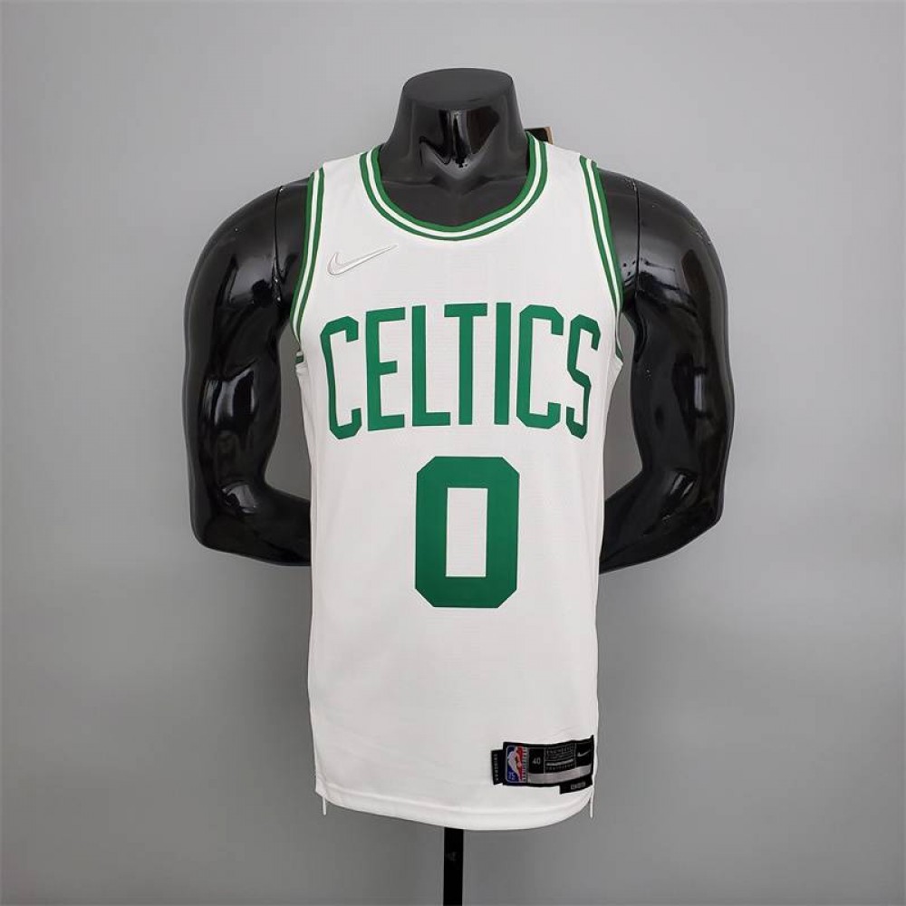Camiseta Jayson Tatum #0 Boston Celtics 75 Aniversario Icon Nuevo Blanco Camiseta Jayson Tatum #0 Boston Celtics 75 Aniversario Icon Nuevo Blanco
