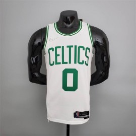 Camiseta Jayson Tatum #0 Boston Celtics 75 Aniversario Icon Nuevo Blanco