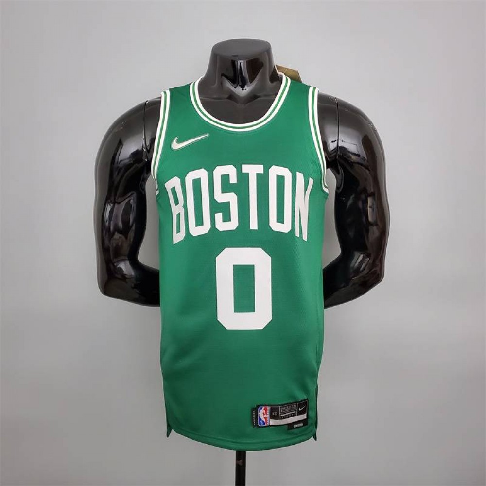 Camiseta Jayson Tatum #0 Boston Celtics 75 Aniversario Verde Camiseta Jayson Tatum #0 Boston Celtics 75 Aniversario Verde