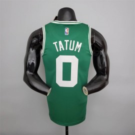 Camiseta Jayson Tatum #0 Boston Celtics 75 Aniversario Verde Camiseta Jayson Tatum #0 Boston Celtics 75 Aniversario Verde