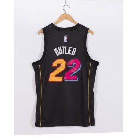 Camiseta Jimmy Butler #22 Miami Heat Edición 75 Aniversario City Edition Negro Camiseta Jimmy Butler #22 Miami Heat Edición 75 Aniversario City Edition Negro
