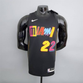 Camiseta Jimmy Butler #22 Miami Heat City Edition Negro