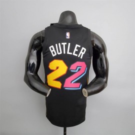 Camiseta Jimmy Butler #22 Miami Heat City Edition Negro Camiseta Jimmy Butler #22 Miami Heat City Edition Negro