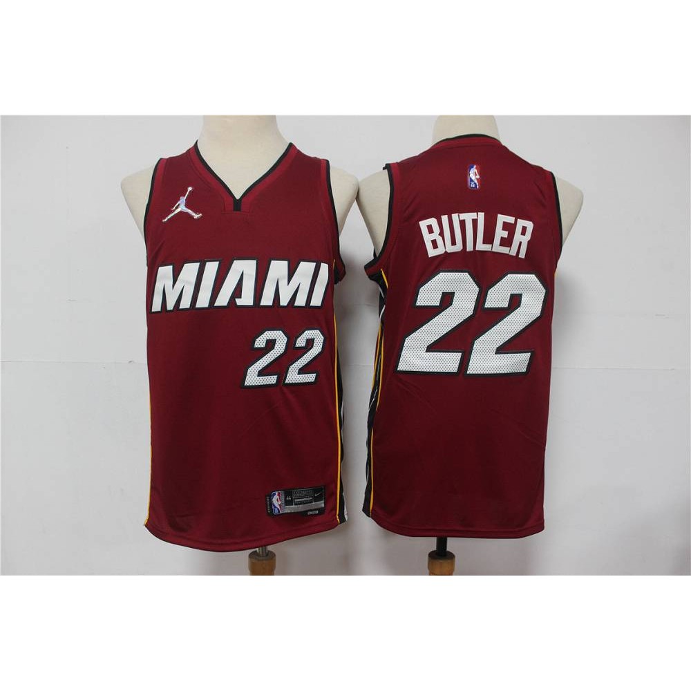 Camiseta Jimmy Butler #22 Miami Heat Edición 75 Aniversario Rojo Oscuro Camiseta Jimmy Butler #22 Miami Heat Edición 75 Aniversario Rojo Oscuro