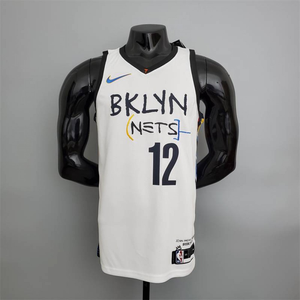 Camiseta Joe Harris #12 Brooklyn Nets Grafiti Blanco Camiseta Joe Harris #12 Brooklyn Nets Grafiti Blanco
