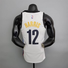 Camiseta Joe Harris #12 Brooklyn Nets Grafiti Blanco Camiseta Joe Harris #12 Brooklyn Nets Grafiti Blanco
