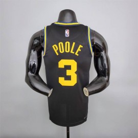 Camiseta Jordan Poole #3 Golden State Warriors 2022 Edición 75 Aniversario City Edition Negro Camiseta Jordan Poole #3 Golden State Warriors 2022 Edición 75 Aniversario City Edition Negro