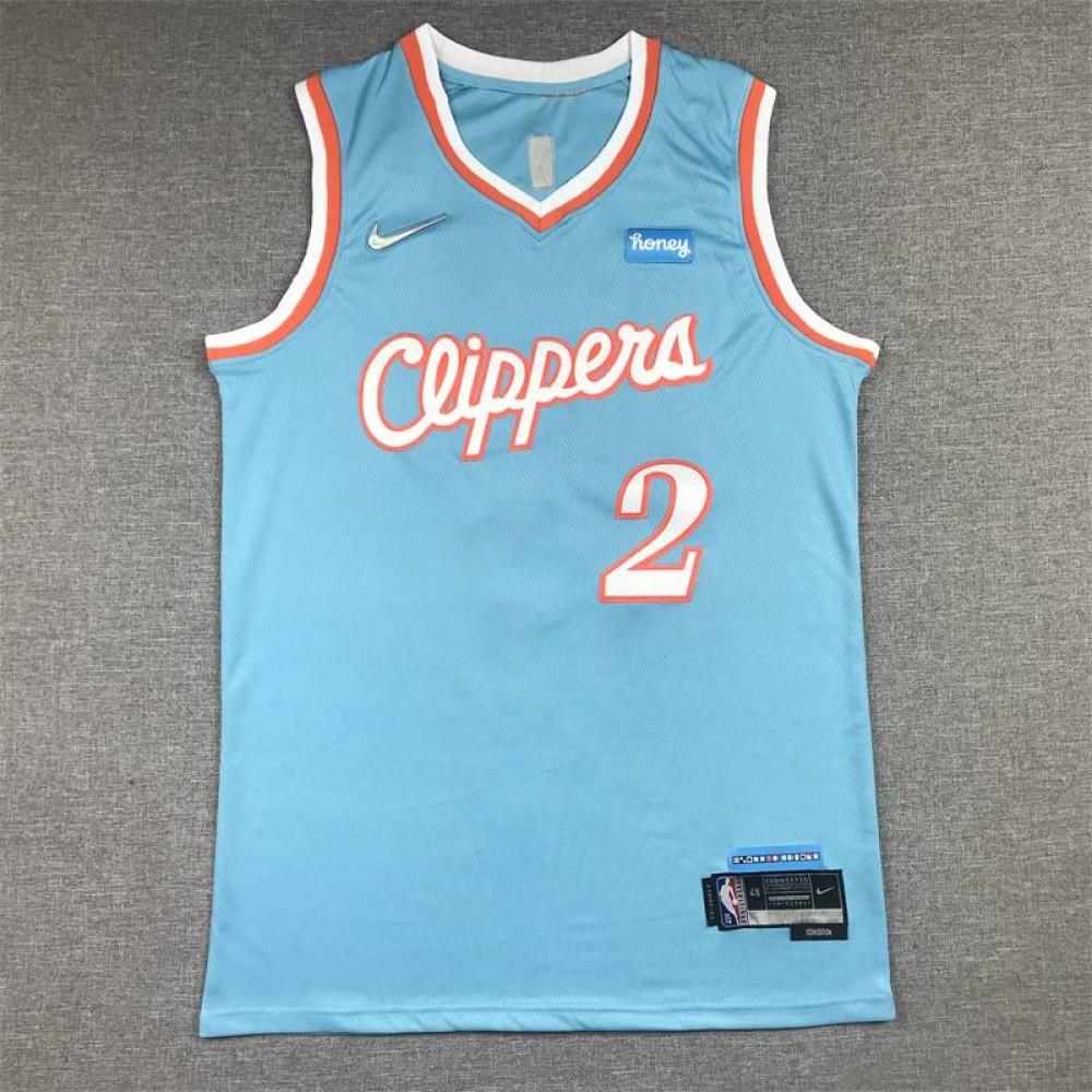Camiseta Kawhi Leonard #2 Los Angeles Clippers 2022 City Edition Azul Camiseta Kawhi Leonard #2 Los Angeles Clippers 2022 City Edition Azul