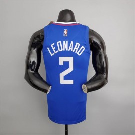 Camiseta Kawhi Leonard #2 Los Angeles Clippers Edición 75 Aniversario Azul Camiseta Kawhi Leonard #2 Los Angeles Clippers Edición 75 Aniversario Azul
