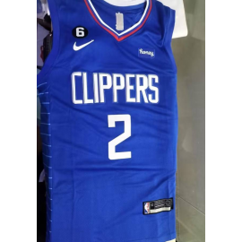 Camiseta Kawhi Leonard #2 Los Angeles Clippers Edición 75 Aniversario Azul Camiseta Kawhi Leonard #2 Los Angeles Clippers Edición 75 Aniversario Azul