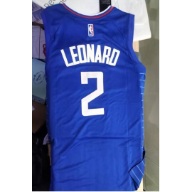 Camiseta Kawhi Leonard #2 Los Angeles Clippers Edición 75 Aniversario Azul Camiseta Kawhi Leonard #2 Los Angeles Clippers Edición 75 Aniversario Azul