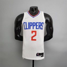 Camiseta Kawhi Leonard #2 Los Angeles Clippers Edición 75 Aniversario Blanco