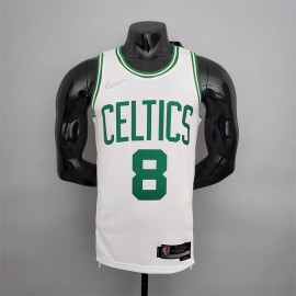 Camiseta Kemba Walker #8 Boston Celtics 75 Aniversario Icon Nuevo Blanco