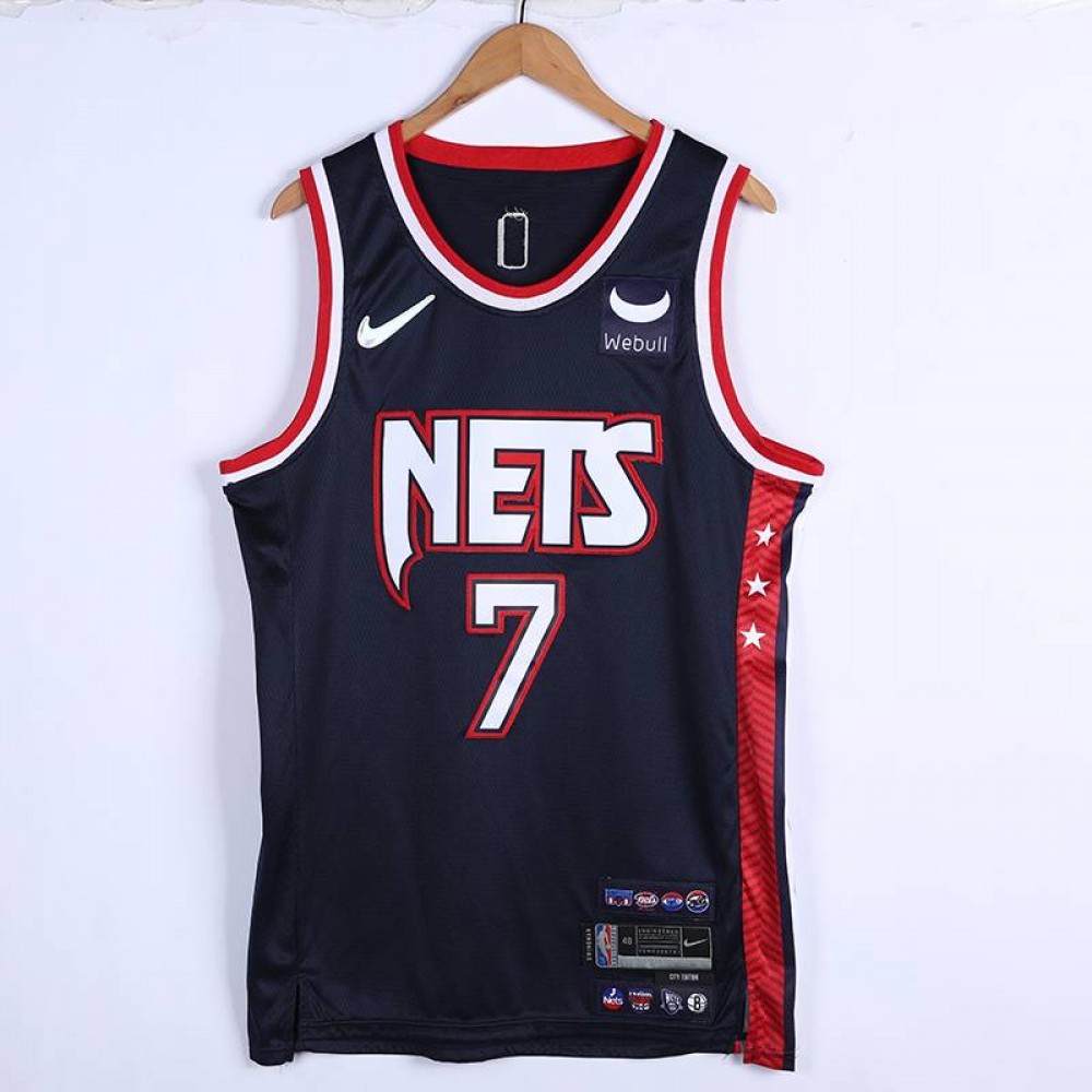Camiseta Kevin Durant #7 Brooklyn Nets 2022 Edición 75 Aniversario City Edition Azul Oscuro Camiseta Kevin Durant #7 Brooklyn Nets 2022 Edición 75 Aniversario City Edition Azul Oscuro