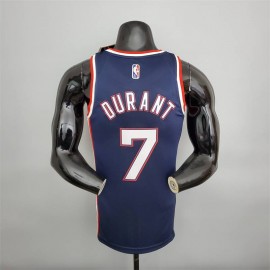 Camiseta Kevin Durant #7 Brooklyn Nets 2022 Edición 75 Aniversario City Edition Azul Real Camiseta Kevin Durant #7 Brooklyn Nets 2022 Edición 75 Aniversario City Edition Azul Real
