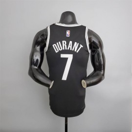 Camiseta Kevin Durant #7 Brooklyn Nets Edición 75 Aniversario Icon Nuevo Negro