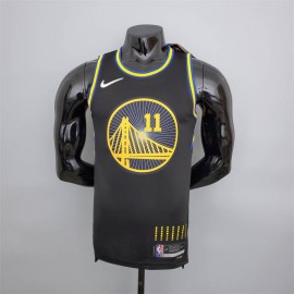Camiseta Klay Thompson #11 Golden State Warriors 2022 Edición 75 Aniversario City Edition Negro