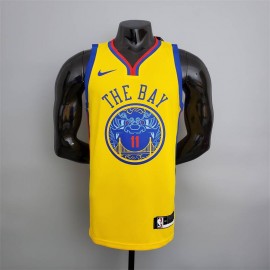 Camiseta Klay Thompson #11 Golden State Warriors City Edition Amarillo 