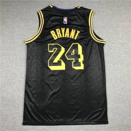 Camiseta Kobe Bryant #24 Los Angeles Lakers City Edition Icon Nuevo Anuncio Negro