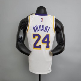 Camiseta Kobe Bryant #24 Los Angeles Lakers Edición 75 Aniversario Blanco Camiseta Kobe Bryant #24 Los Angeles Lakers Edición 75 Aniversario Blanco