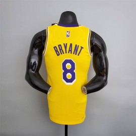 Camiseta Kobe Bryant #8 Los Angeles Lakers Edición 75 Aniversario Amarillo Camiseta Kobe Bryant #8 Los Angeles Lakers Edición 75 Aniversario Amarillo