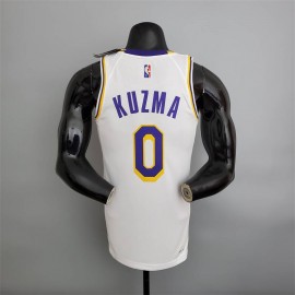 Camiseta Kyle Kuzma #0 Los Angeles Lakers Edición 75 Aniversario Blanco Camiseta Kyle Kuzma #0 Los Angeles Lakers Edición 75 Aniversario Blanco