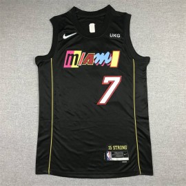 Camiseta Kyle Lowry #7 Miami Heat 2022 City Edition Negro