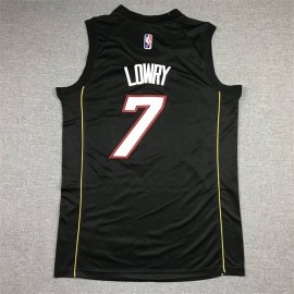 Camiseta Kyle Lowry #7 Miami Heat 2022 City Edition Negro Camiseta Kyle Lowry #7 Miami Heat 2022 City Edition Negro