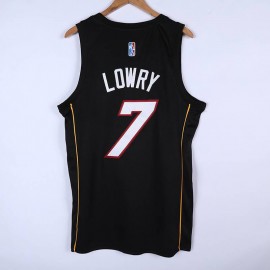 Camiseta Kyle Lowry #7 Miami Heat 2022 Edición 75 Aniversario City Edition Negro Camiseta Kyle Lowry #7 Miami Heat 2022 Edición 75 Aniversario City Edition Negro