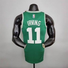 Camiseta Kyrie Irving #11 Boston Celtics 75 Aniversario Verde Camiseta Kyrie Irving #11 Boston Celtics 75 Aniversario Verde