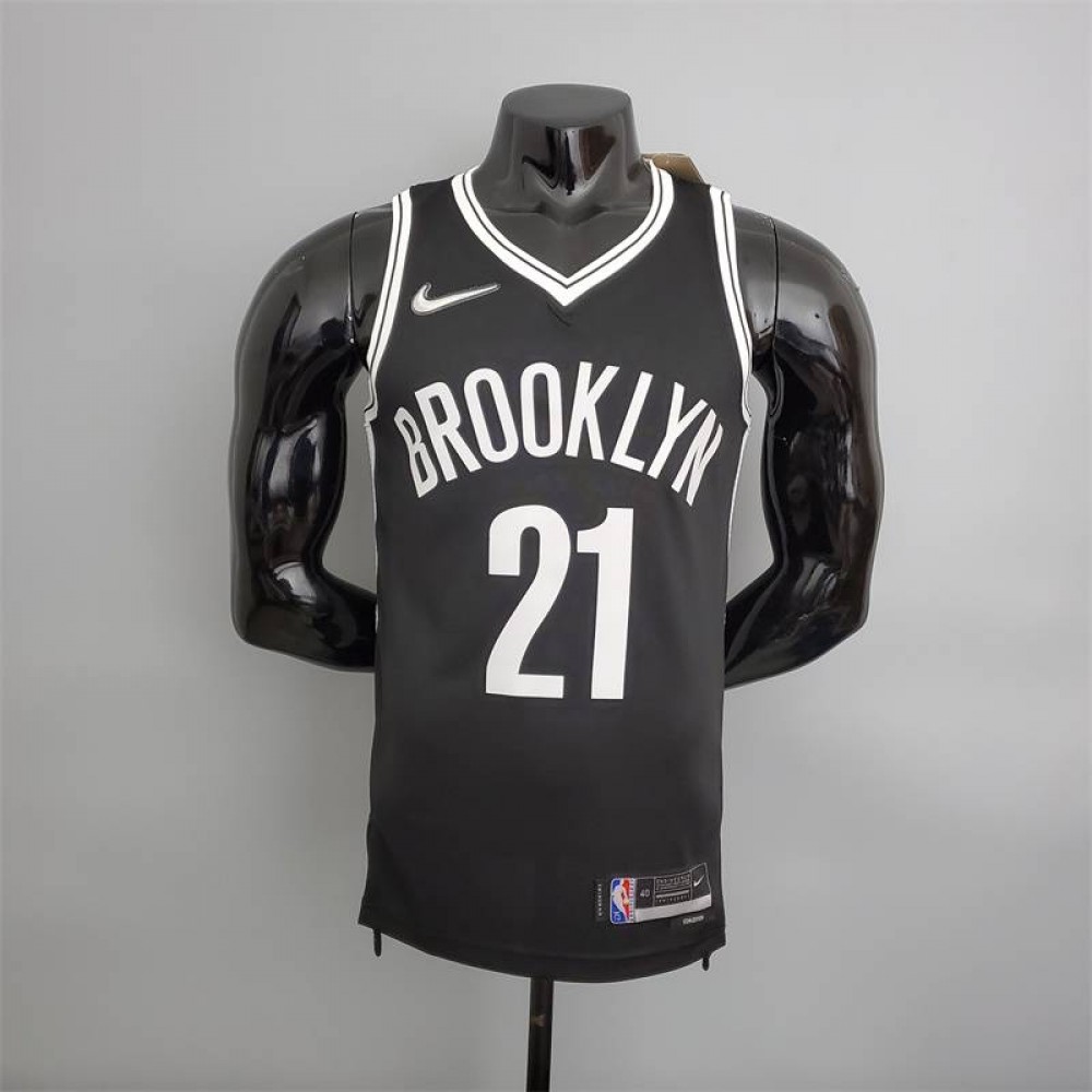 Camiseta LaMarcus Aldridge #21 Brooklyn Nets Edición 75 Aniversario Icon Nuevo Negro Camiseta LaMarcus Aldridge #21 Brooklyn Nets Edición 75 Aniversario Icon Nuevo Negro