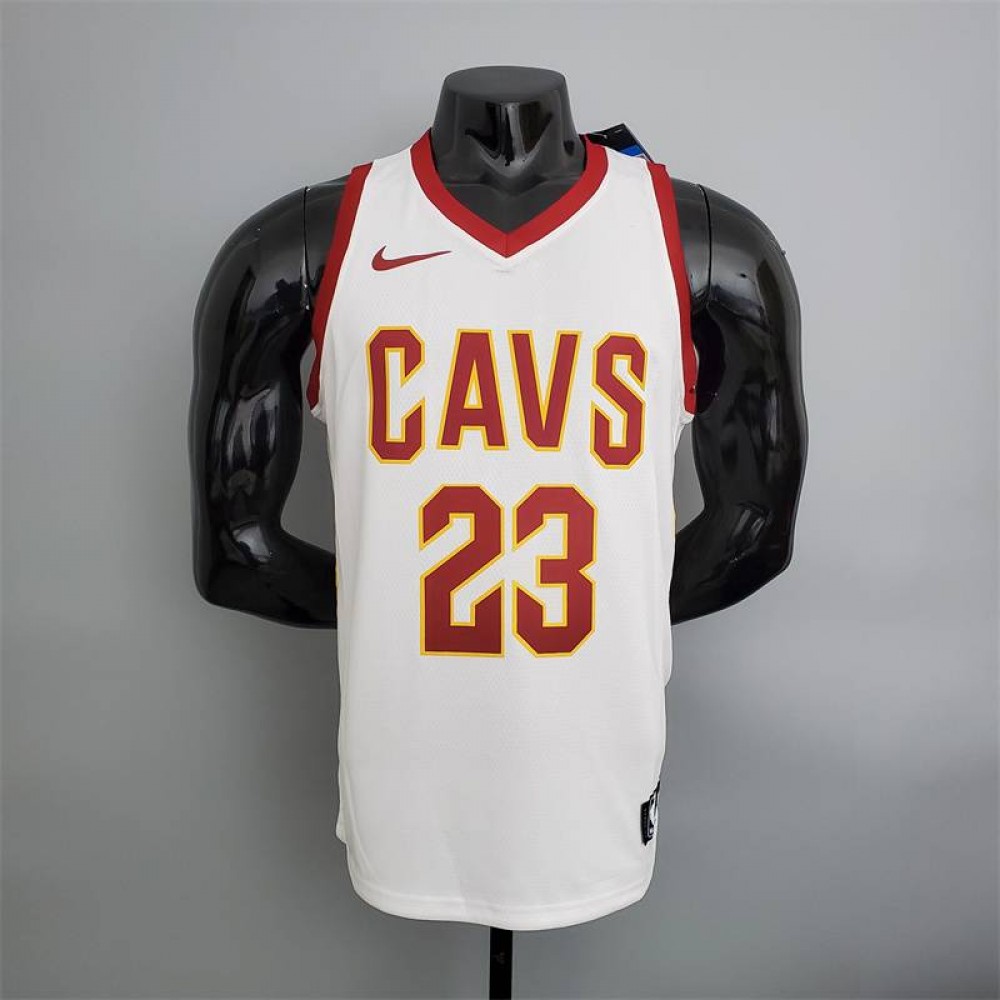 Camiseta LeBron James #23 Cleveland Cavaliers Blanco Camiseta LeBron James #23 Cleveland Cavaliers Blanco