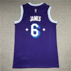 Camiseta LeBron James #6 Los Angeles Lakers 2022 City Edition Púrpura Camiseta LeBron James #6 Los Angeles Lakers 2022 City Edition Púrpura