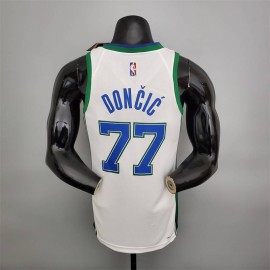 Camiseta Luka Dončić #77 Dallas Mavericks 2022 City Edition Blanco