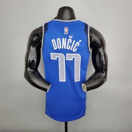 Camiseta Luka Dončić #77 Dallas Mavericks 75 Aniversario Azul
