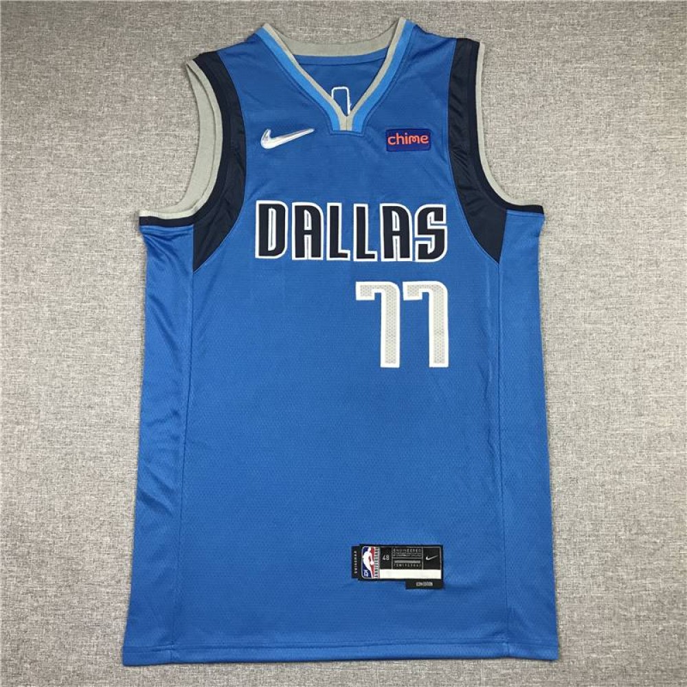 Camiseta Luka Dončić #77 Dallas Mavericks Icon Nuevo Azul
