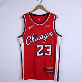 Camiseta Michael Jordan #23 Chicago Bulls 2022 City Edition Rojo
