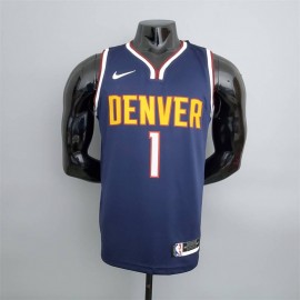 Camiseta Michael Porter Jr. #1 Denver Nuggets Azul Marino